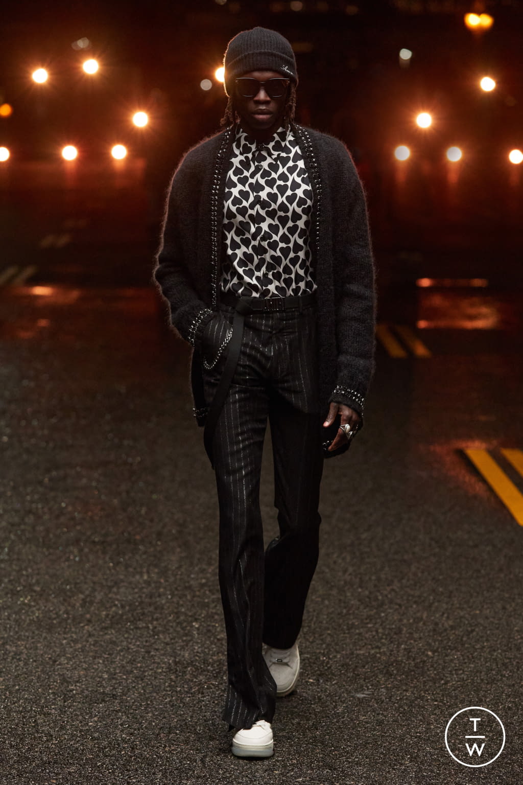 Fashion Week Paris Fall/Winter 2021 look 34 from the Amiri collection menswear