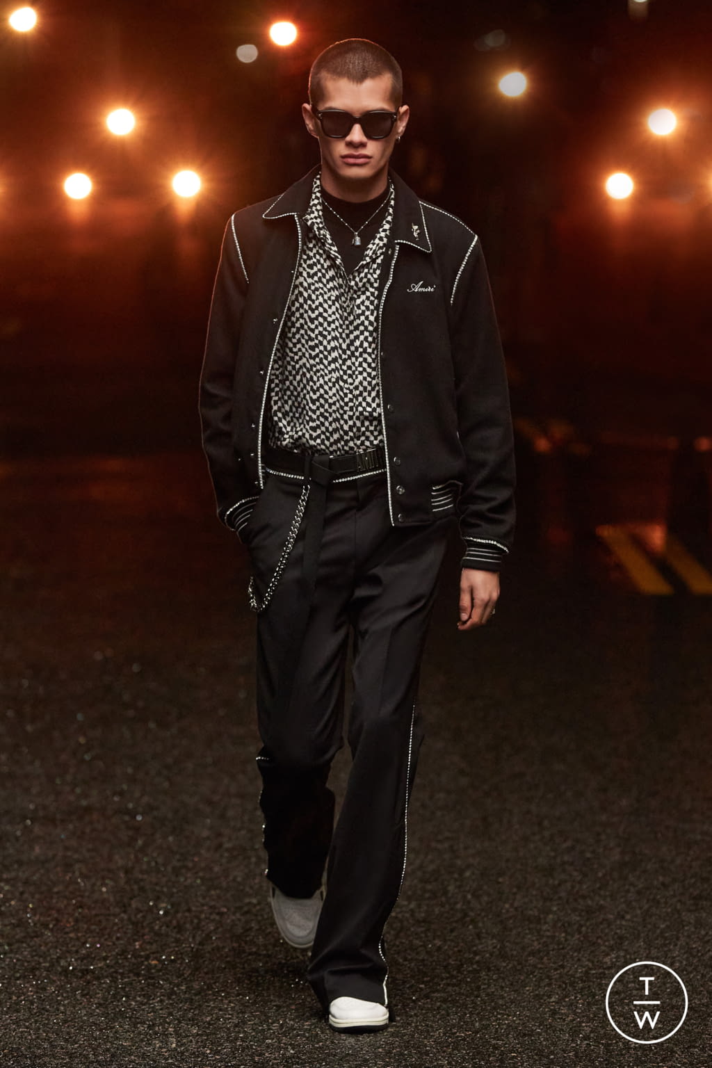 Fashion Week Paris Fall/Winter 2021 look 35 from the Amiri collection menswear
