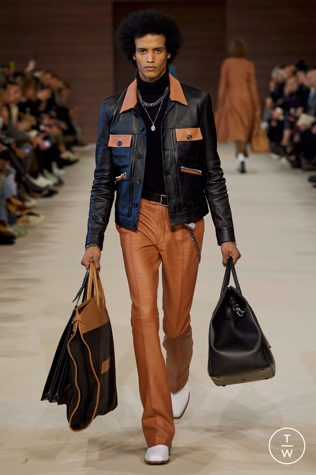 Fashion Week Paris Fall/Winter 2020 look 12 de la collection Amiri menswear