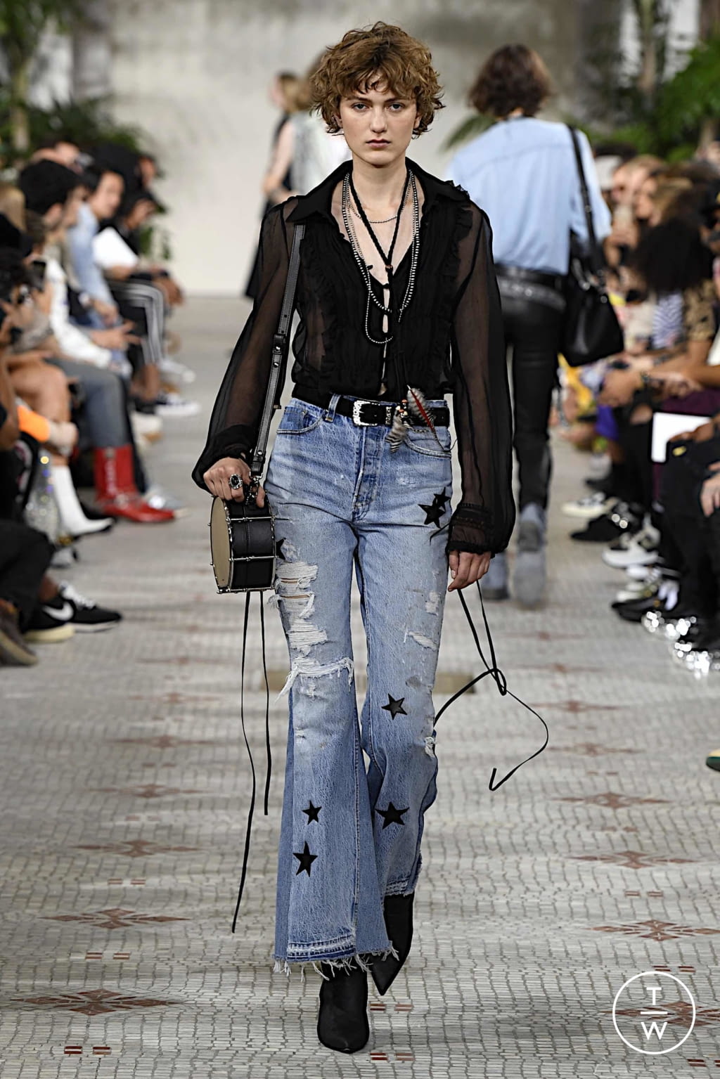Fashion Week Paris Spring/Summer 2020 look 39 from the Amiri collection menswear