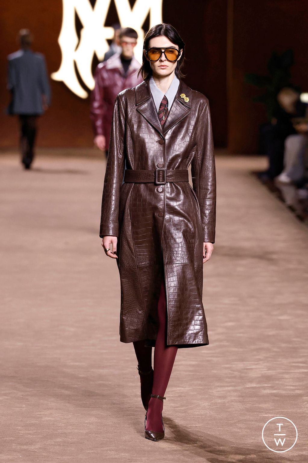 Fashion Week Paris Fall/Winter 2025 look 12 from the Amiri collection menswear