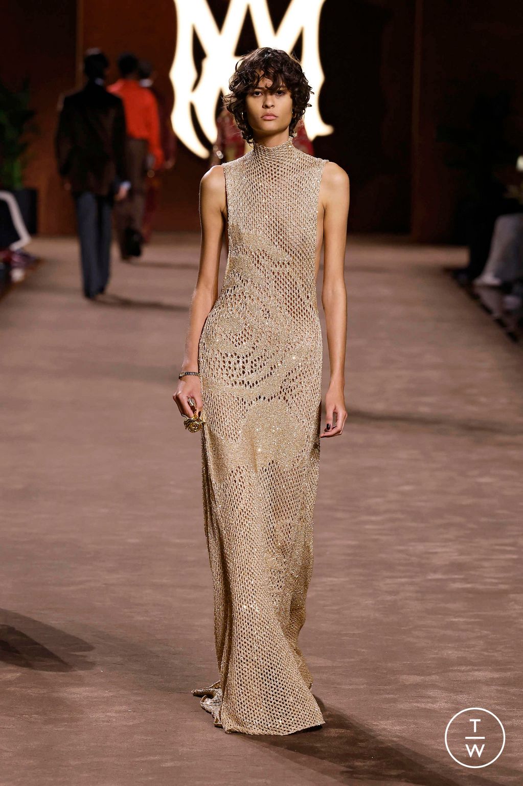 Fashion Week Paris Fall/Winter 2025 look 20 from the Amiri collection menswear