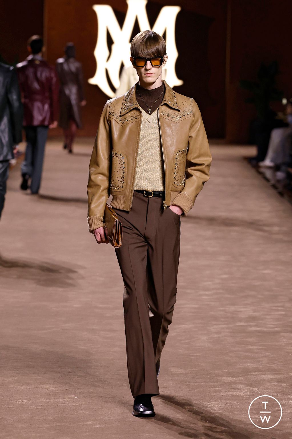 Fashion Week Paris Fall/Winter 2025 look 22 from the Amiri collection menswear