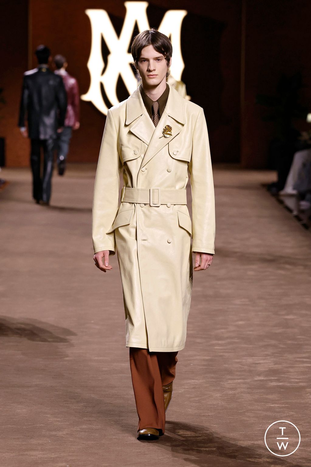 Fashion Week Paris Fall/Winter 2025 look 23 from the Amiri collection 男装