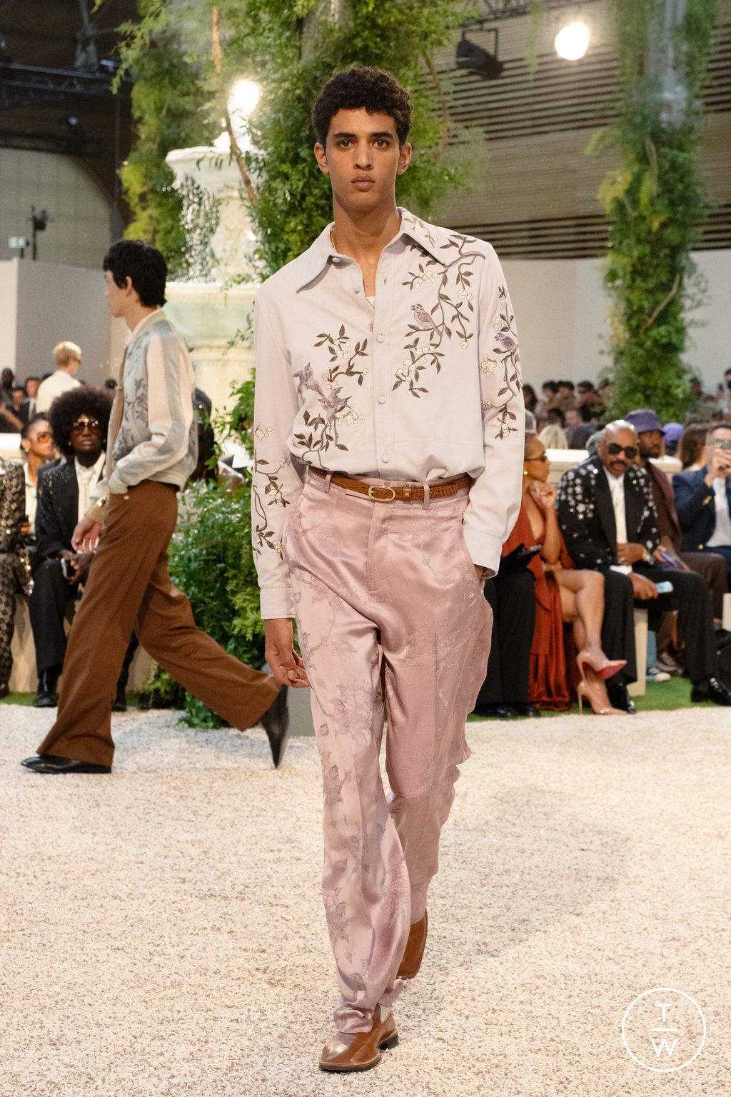 Fashion Week Paris Spring/Summer 2026 look 49 from the Amiri collection menswear
