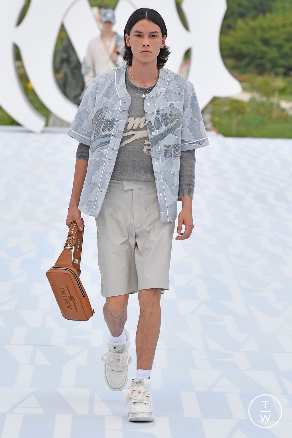 Fashion Week Paris Spring/Summer 2023 look 10 from the Amiri collection menswear
