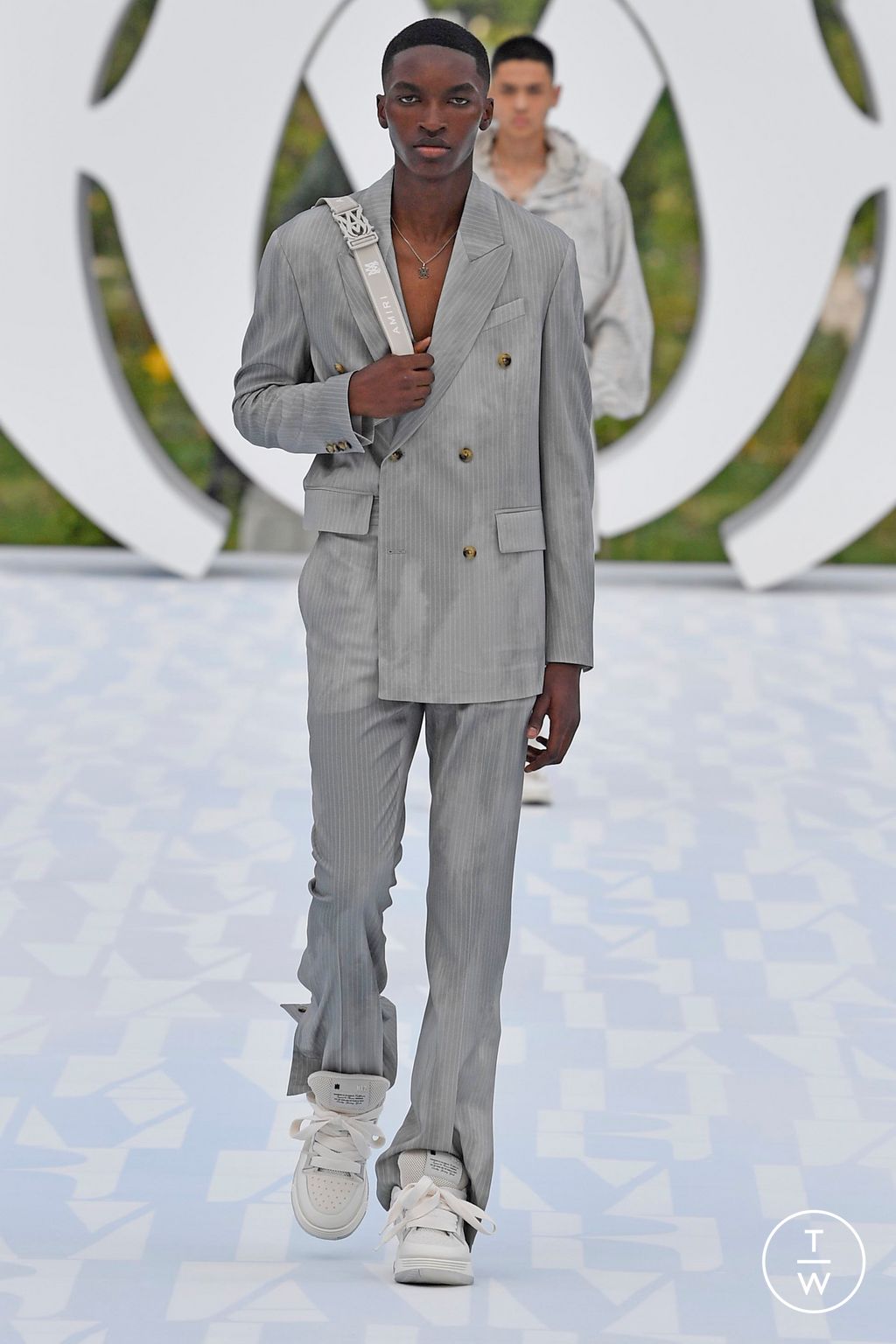 Fashion Week Paris Spring/Summer 2023 look 12 from the Amiri collection menswear