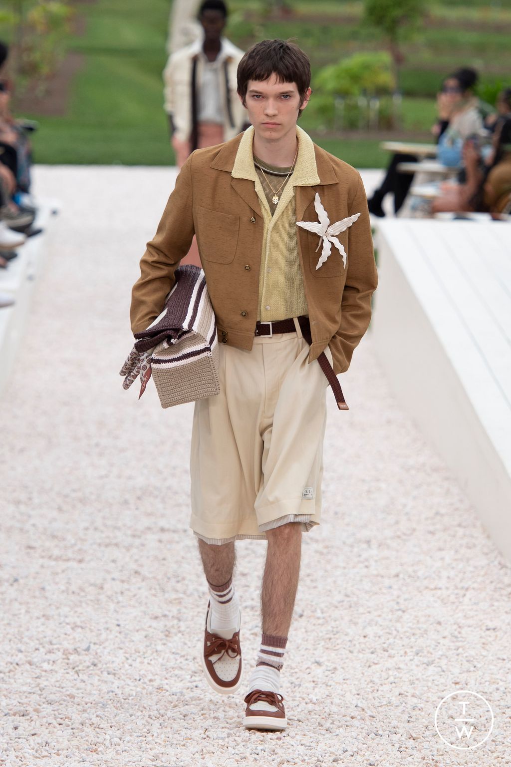 Fashion Week Paris Spring/Summer 2024 look 2 from the Amiri collection menswear