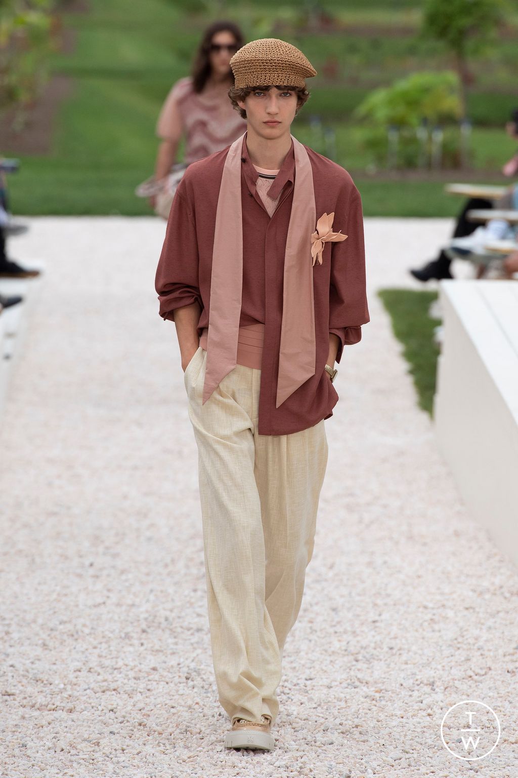 Fashion Week Paris Spring/Summer 2024 look 8 from the Amiri collection menswear