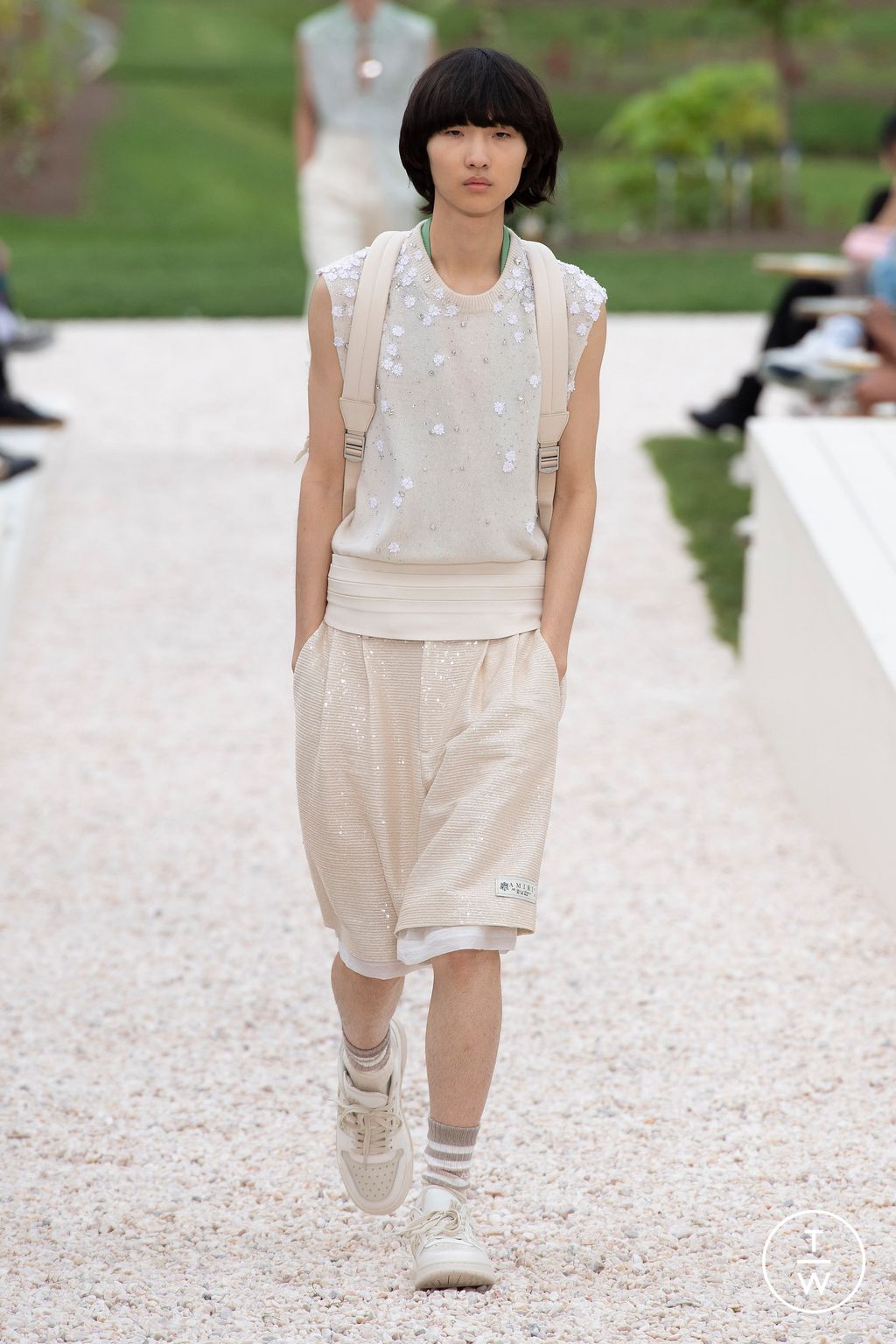 Fashion Week Paris Spring/Summer 2024 look 19 de la collection Amiri menswear