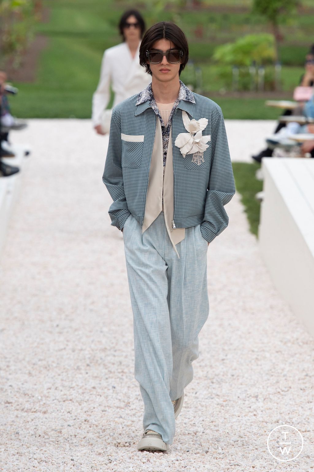 Fashion Week Paris Spring/Summer 2024 look 32 from the Amiri collection menswear