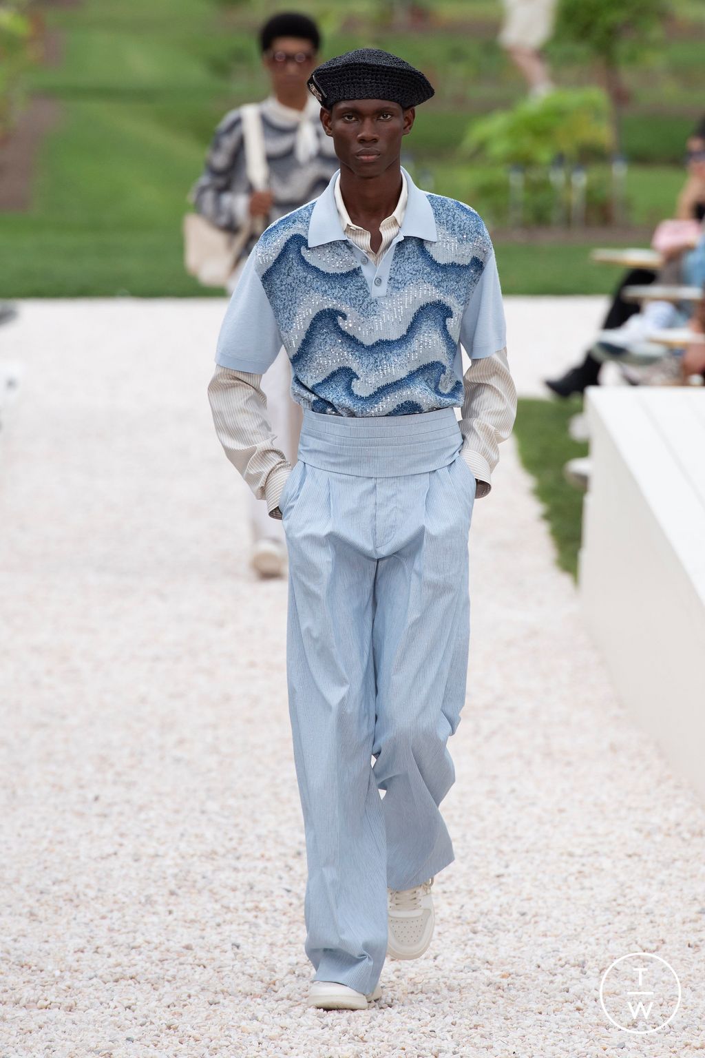 Fashion Week Paris Spring/Summer 2024 look 34 from the Amiri collection menswear