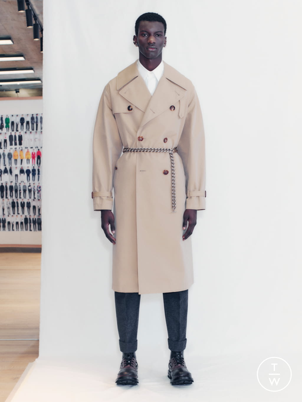Fashion Week London Fall/Winter 2021 look 29 de la collection Alexander McQueen menswear