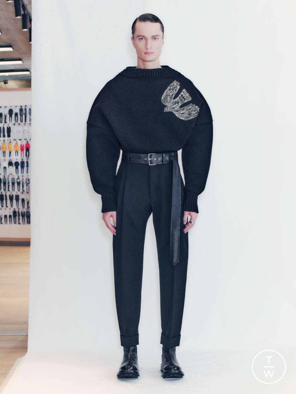 Fashion Week London Fall/Winter 2021 look 35 de la collection Alexander McQueen menswear