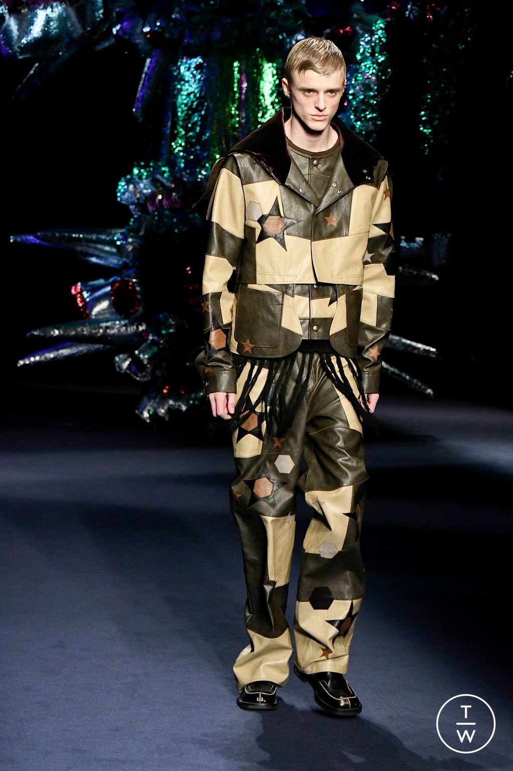 Fashion Week Milan Fall/Winter 2024 look 6 from the Andersson Bell collection 男装