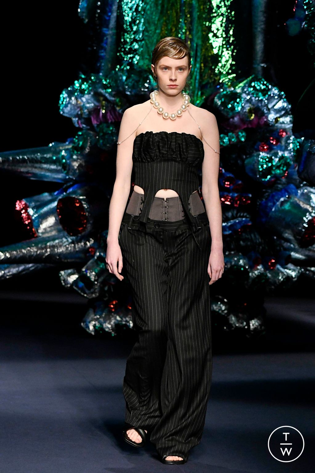 Fashion Week Milan Fall/Winter 2024 look 45 de la collection Andersson Bell menswear