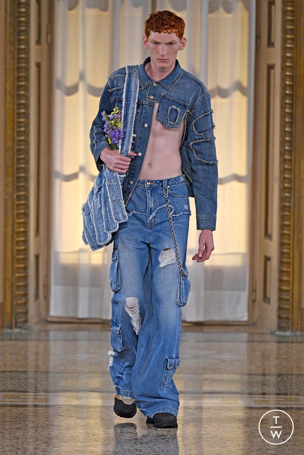 Fashion Week Milan Spring/Summer 2024 look 10 from the Andersson Bell collection menswear