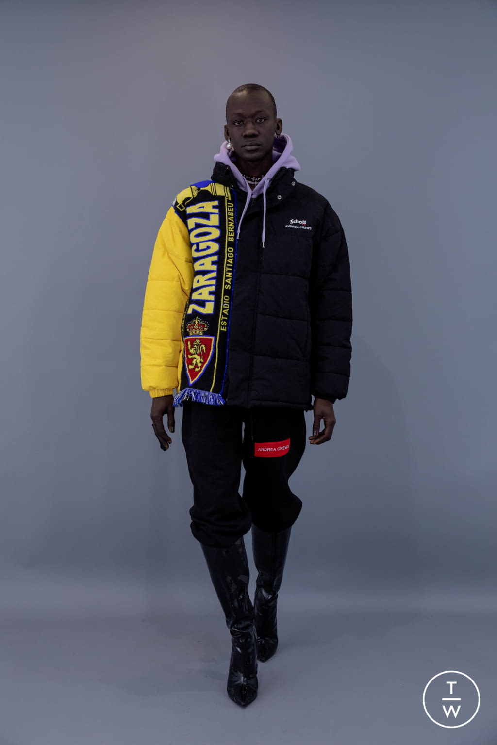 Fashion Week Paris Fall/Winter 2021 look 15 from the Andrea Crews collection menswear