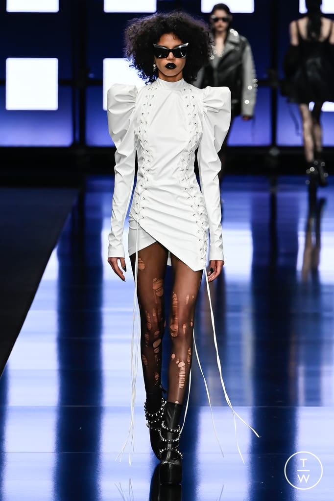 Fashion Week Milan Fall/Winter 2022 look 25 from the Aniye Records collection womenswear