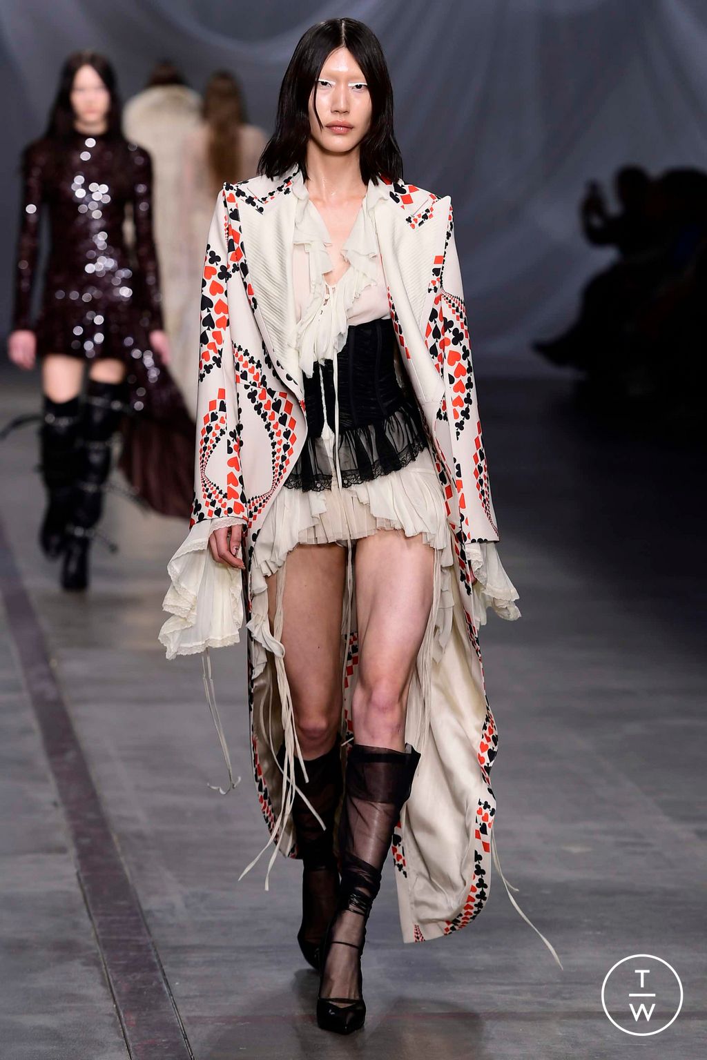 Fashion Week Milan Fall/Winter 2023 look 15 from the Aniye Records collection womenswear