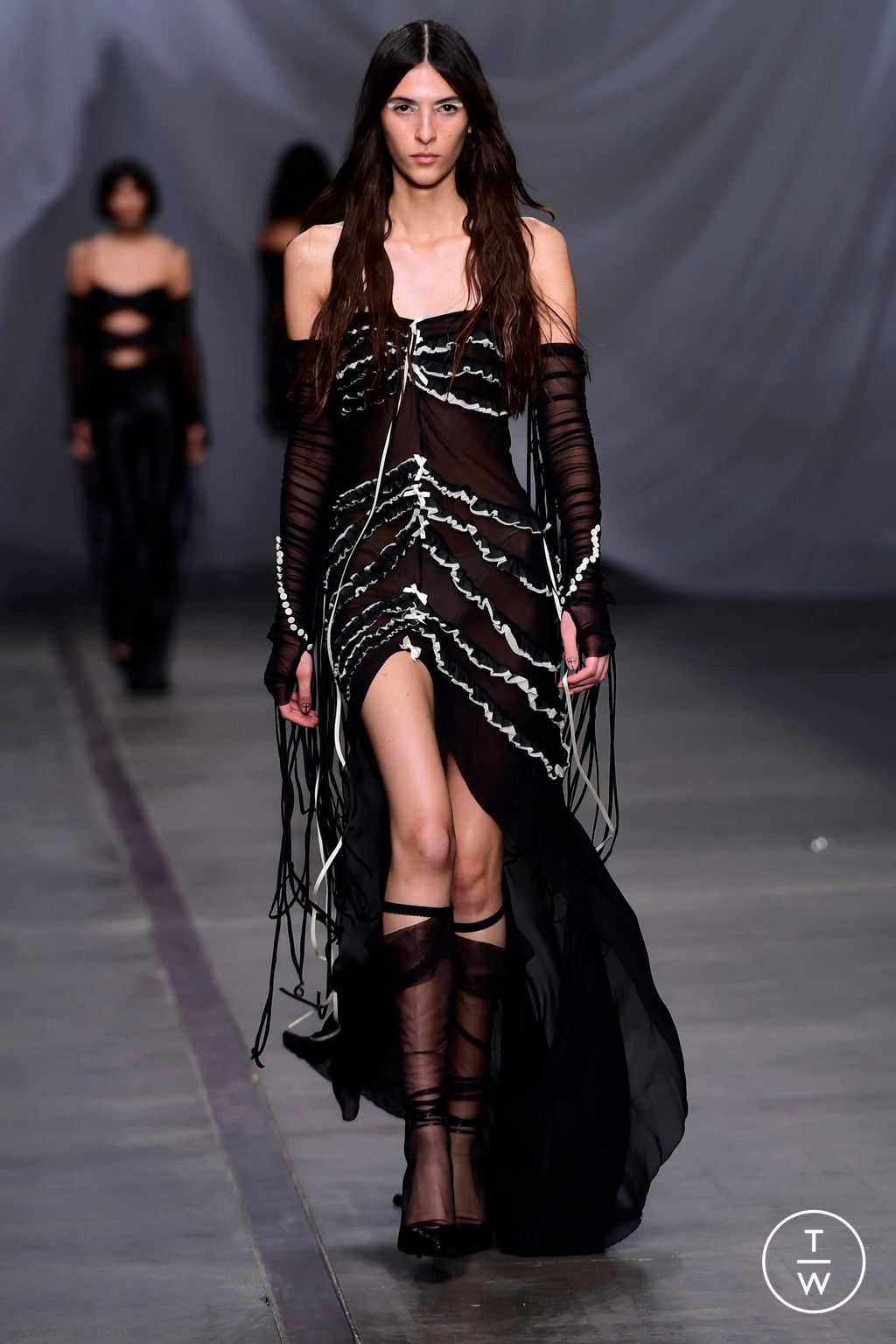 Fashion Week Milan Fall/Winter 2023 look 25 from the Aniye Records collection 女装