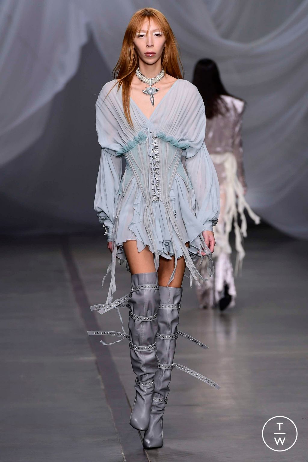 Fashion Week Milan Fall/Winter 2023 look 38 from the Aniye Records collection womenswear