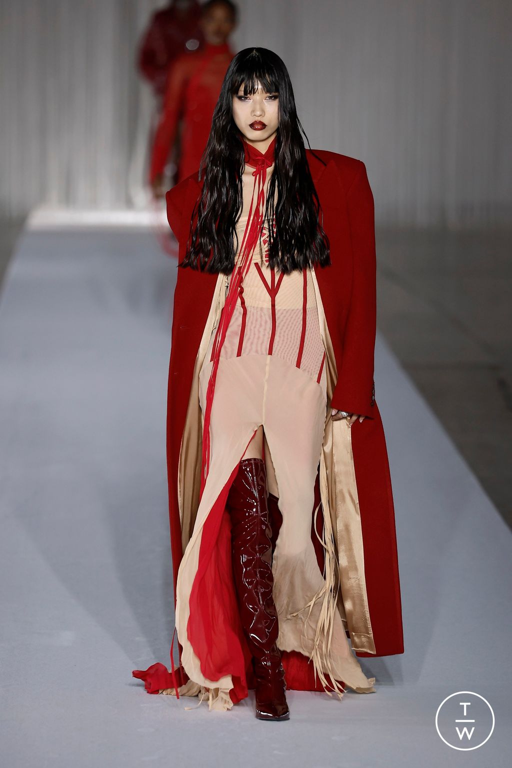 Fashion Week Milan Fall/Winter 2024 look 21 from the Aniye Records collection 女装