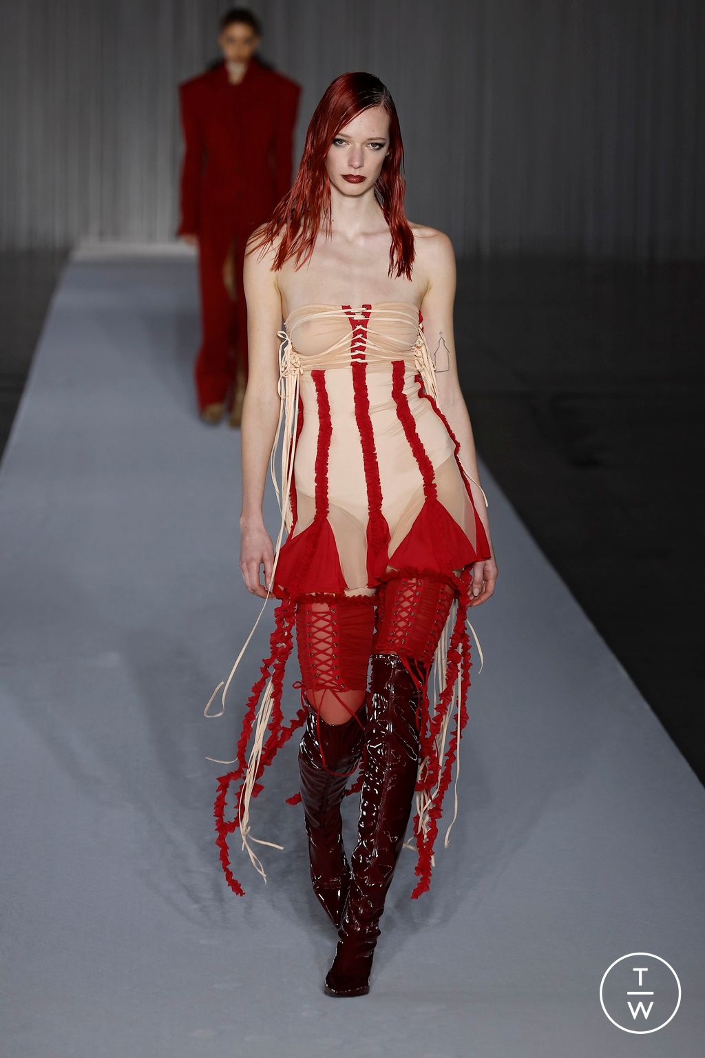 Fashion Week Milan Fall/Winter 2024 look 25 from the Aniye Records collection 女装