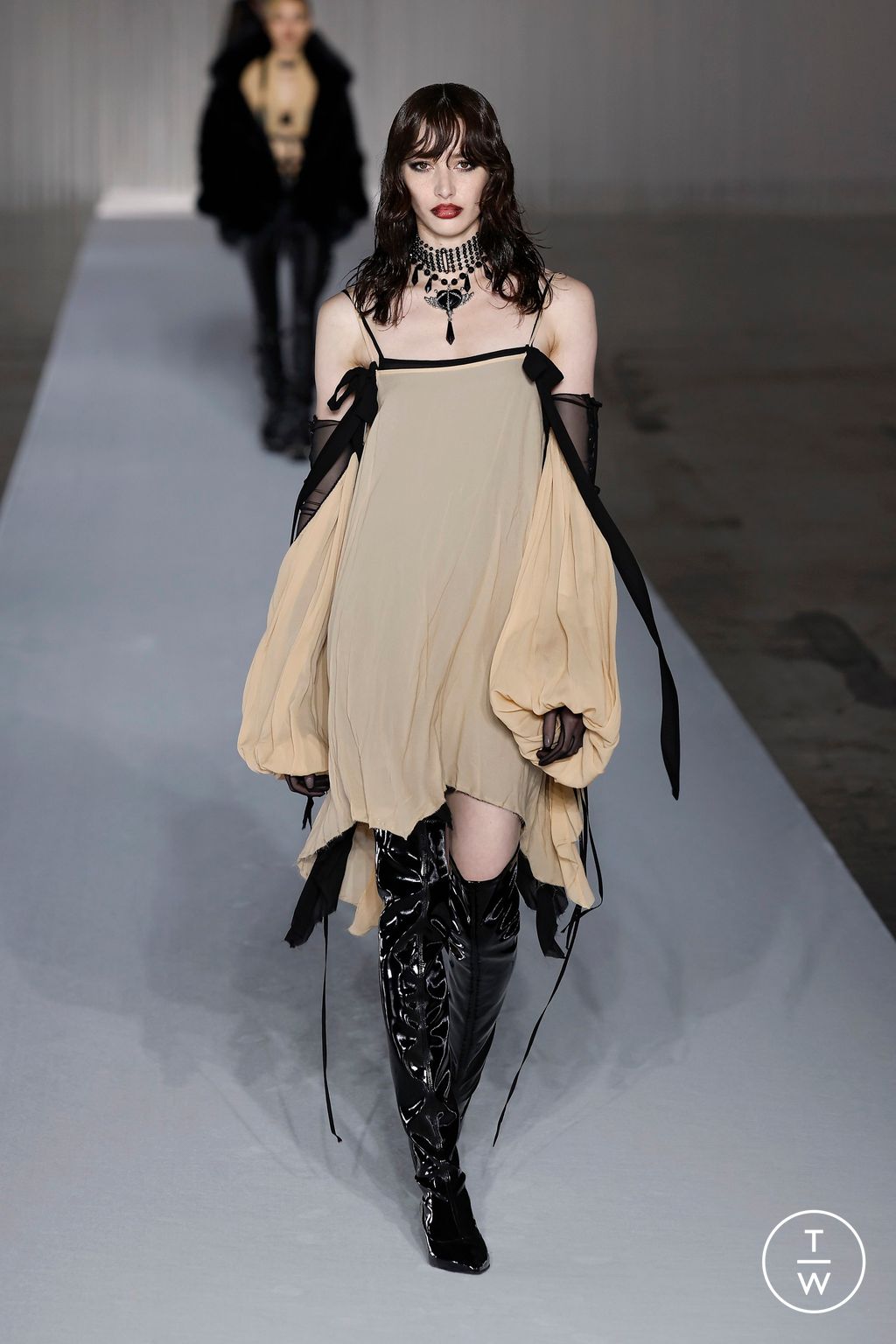 Fashion Week Milan Fall/Winter 2024 look 31 from the Aniye Records collection womenswear