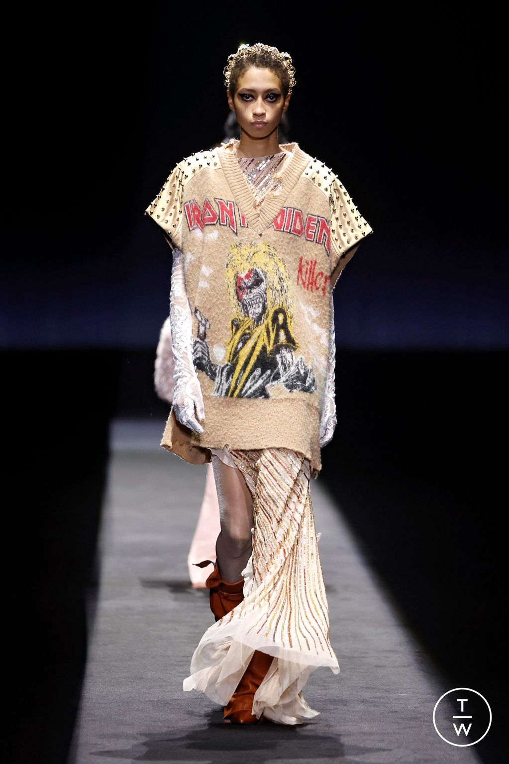 Fashion Week Milan Fall/Winter 2025 look 12 from the Aniye Records collection womenswear