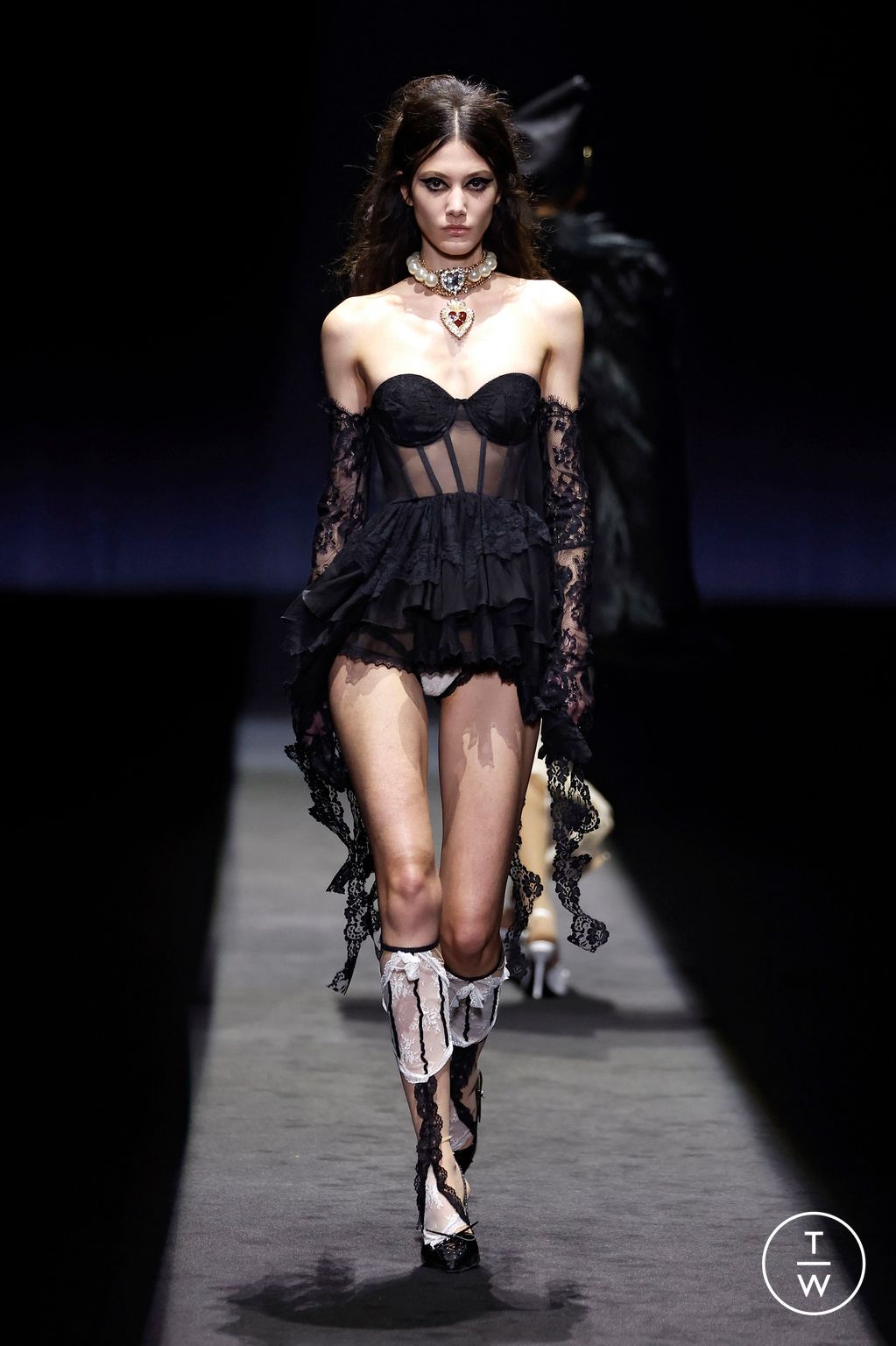 Fashion Week Milan Fall/Winter 2025 look 35 from the Aniye Records collection womenswear