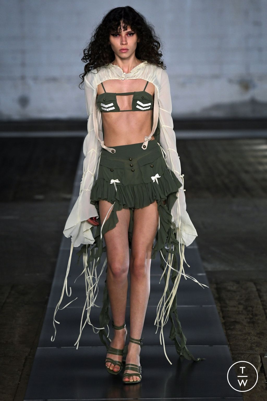 Fashion Week Milan Spring/Summer 2024 look 6 from the Aniye Records collection womenswear
