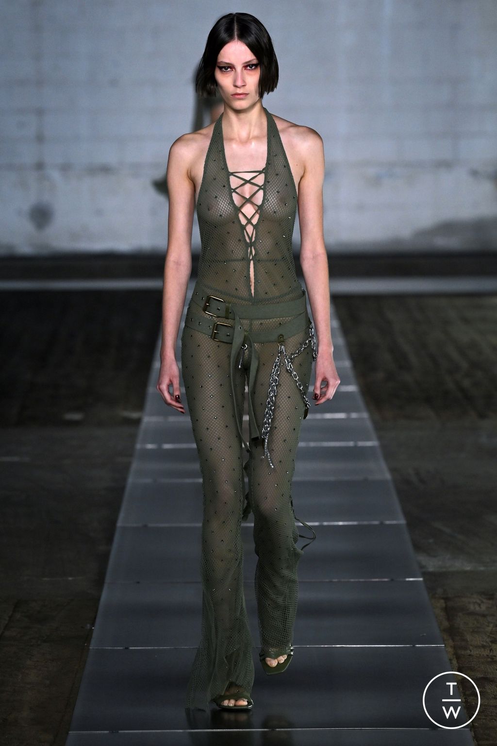 Fashion Week Milan Spring/Summer 2024 look 7 from the Aniye Records collection womenswear