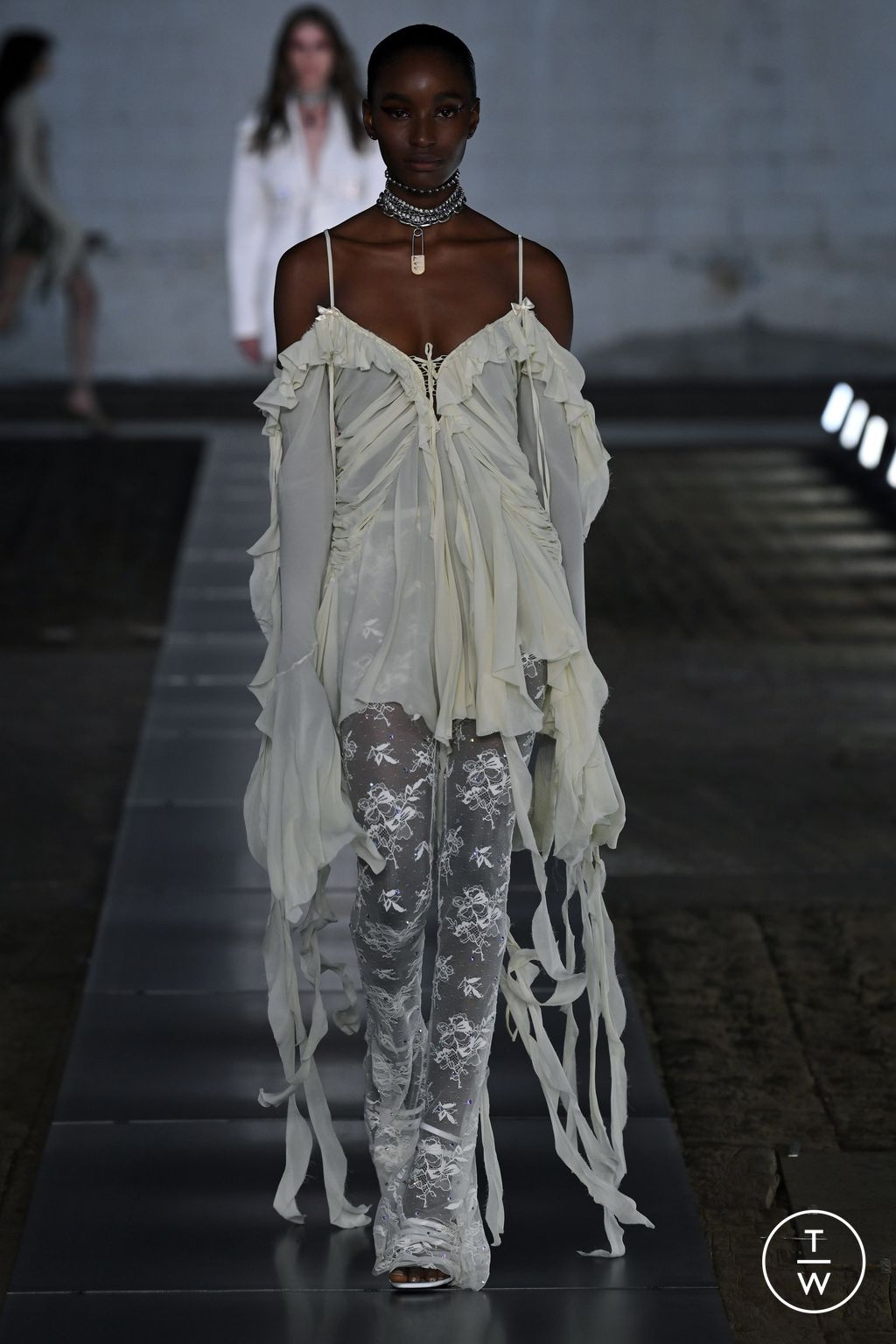 Fashion Week Milan Spring/Summer 2024 look 10 from the Aniye Records collection womenswear