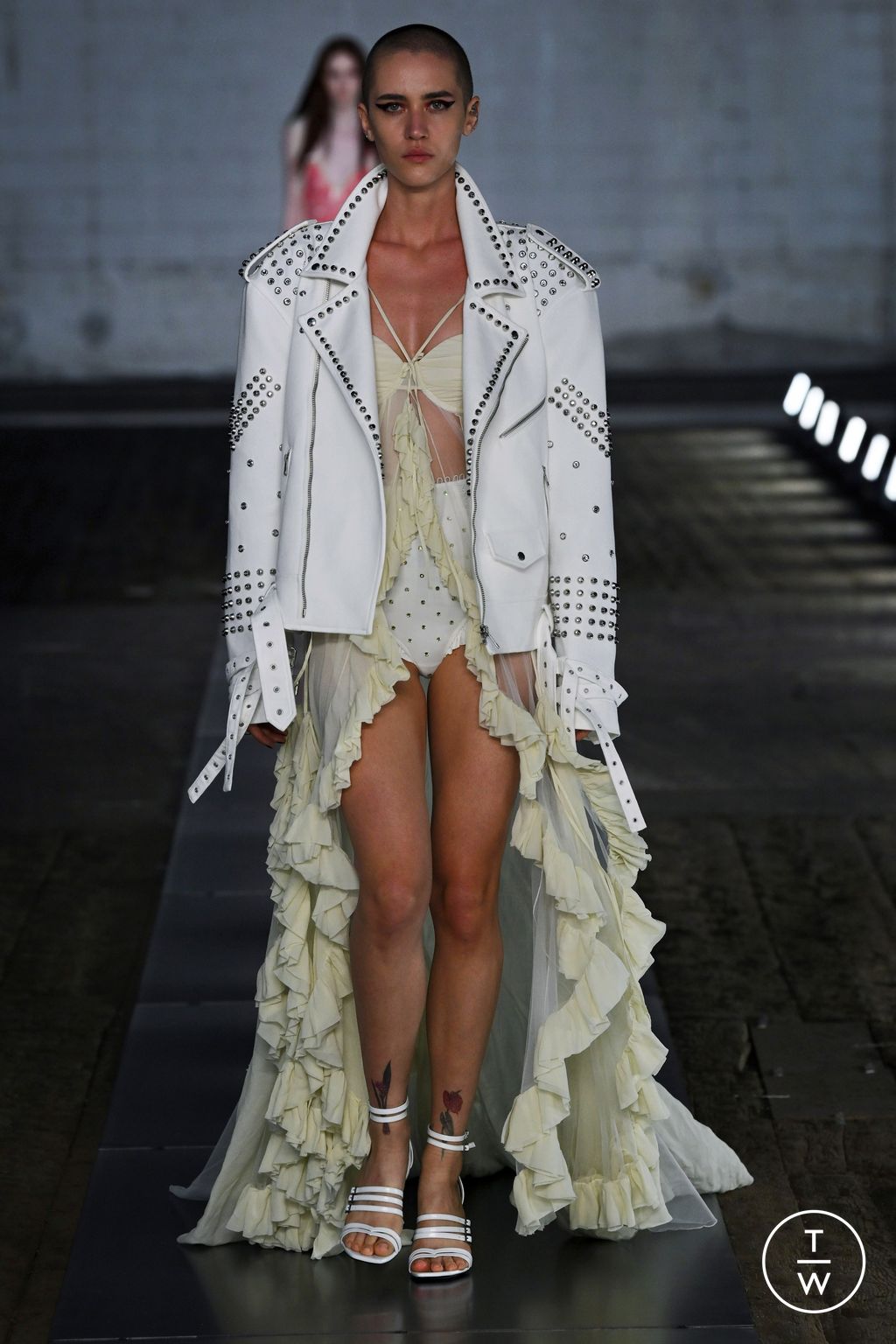Fashion Week Milan Spring/Summer 2024 look 17 from the Aniye Records collection 女装
