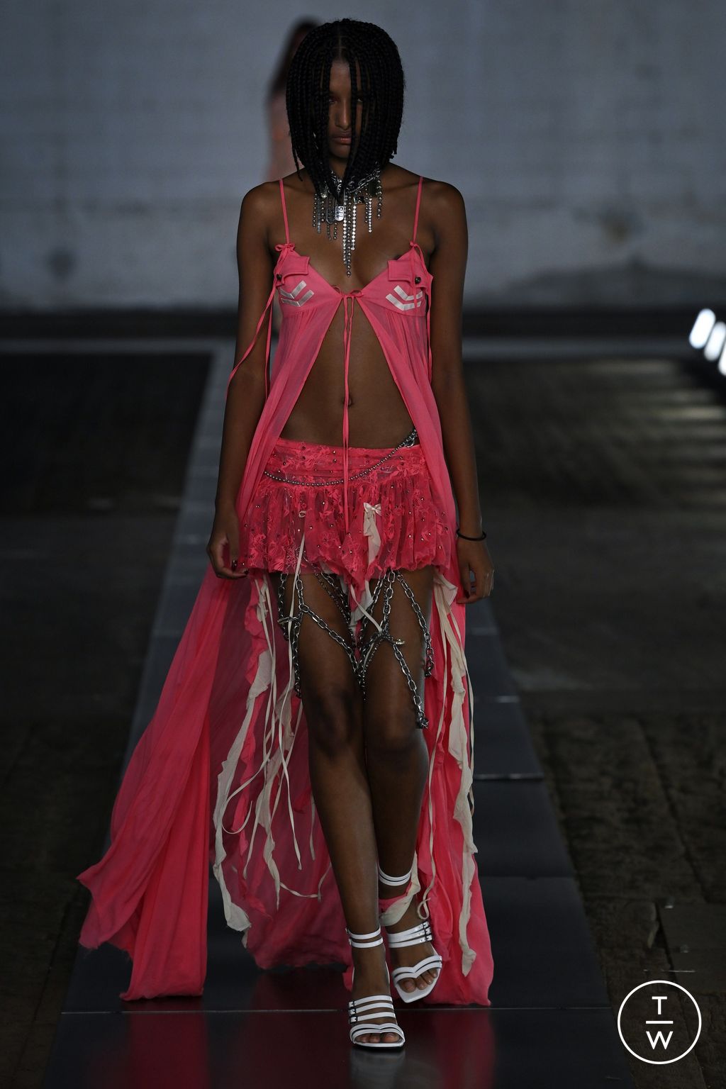 Fashion Week Milan Spring/Summer 2024 look 21 from the Aniye Records collection womenswear