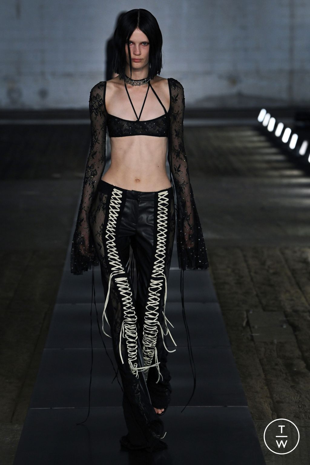 Fashion Week Milan Spring/Summer 2024 look 28 from the Aniye Records collection 女装