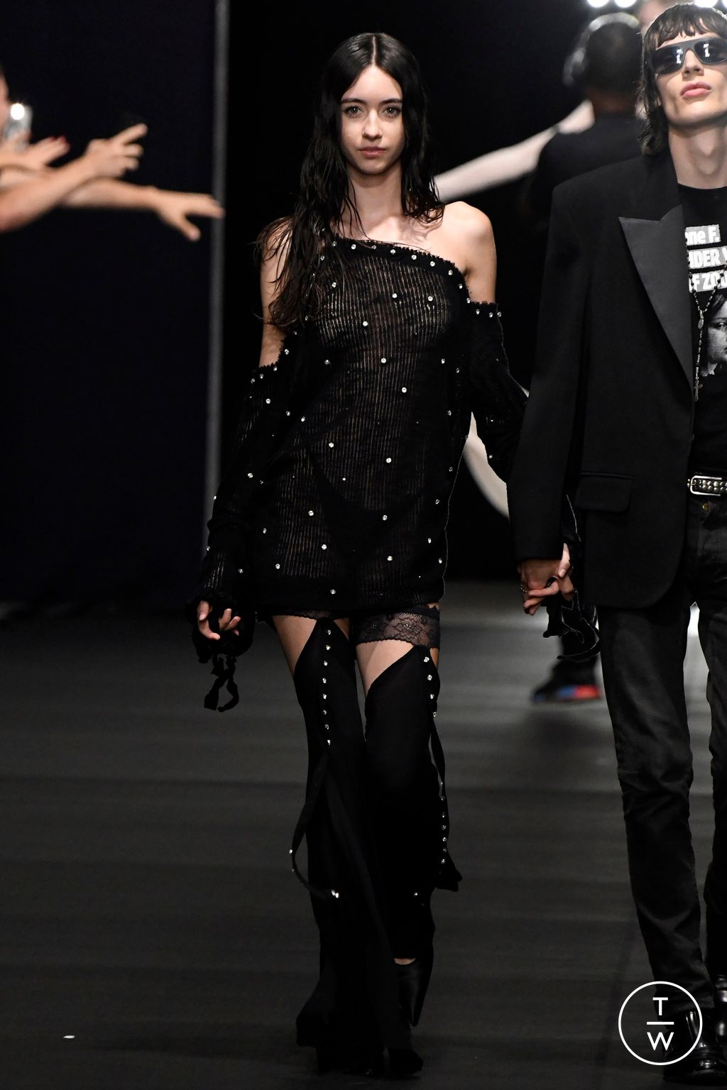 Fashion Week Milan Spring/Summer 2025 look 7 from the Aniye Records collection womenswear