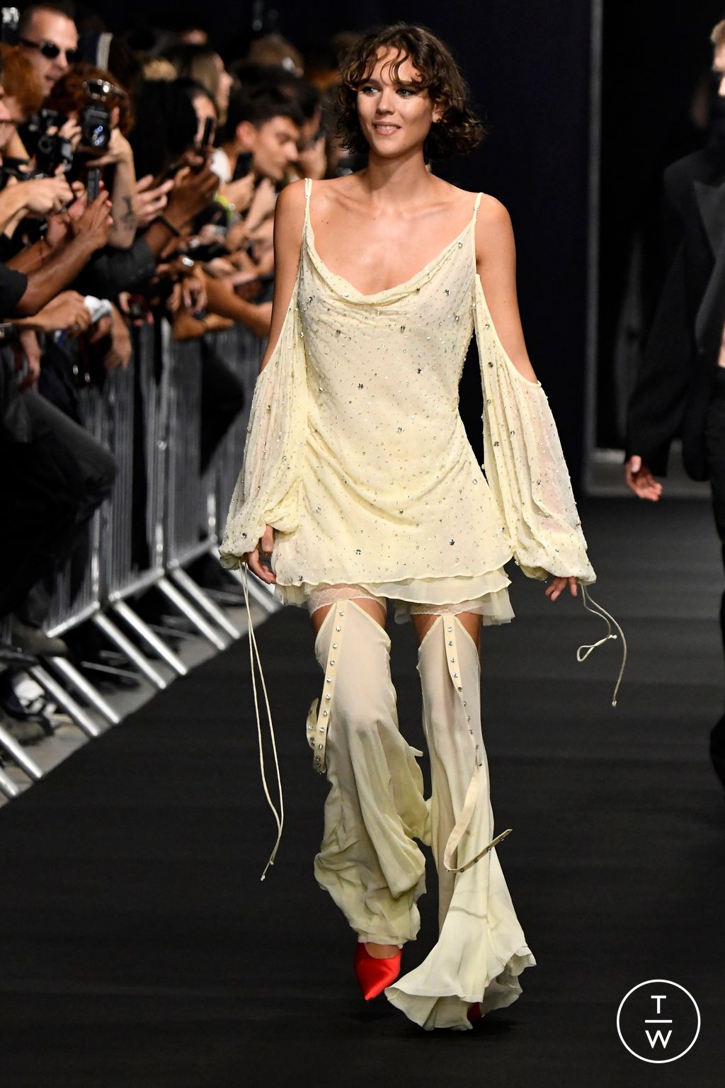 Fashion Week Milan Spring/Summer 2025 look 12 from the Aniye Records collection womenswear