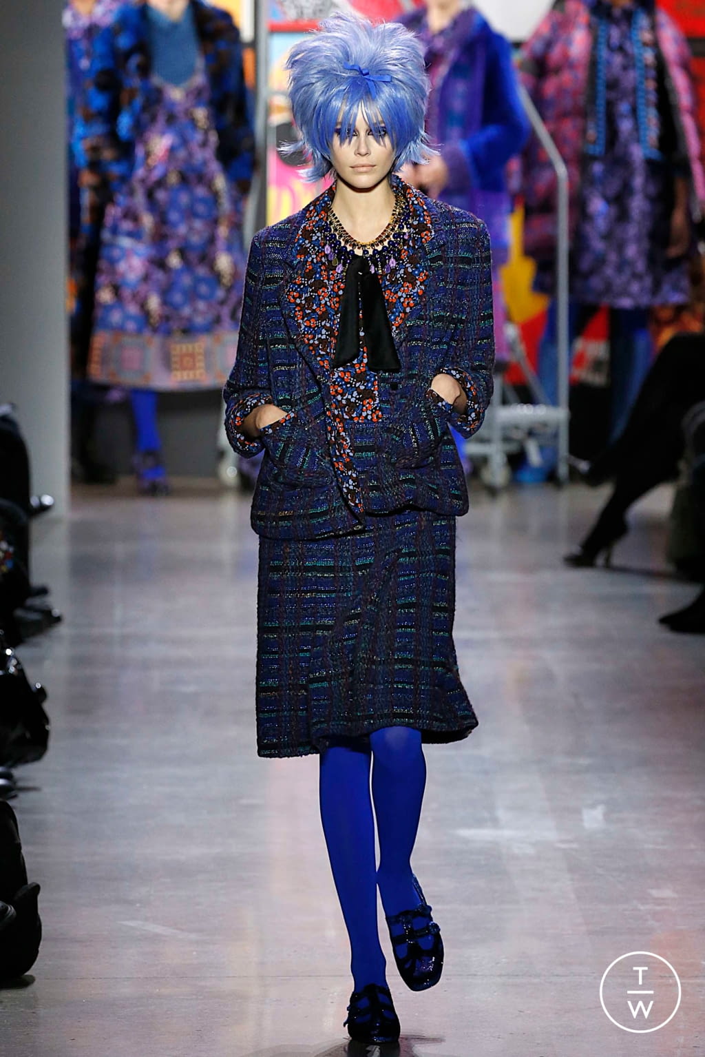 Fashion Week New York Fall/Winter 2019 look 1 de la collection Anna Sui womenswear