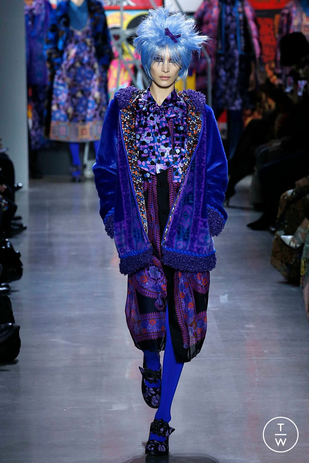 Fashion Week New York Fall/Winter 2019 look 2 de la collection Anna Sui womenswear