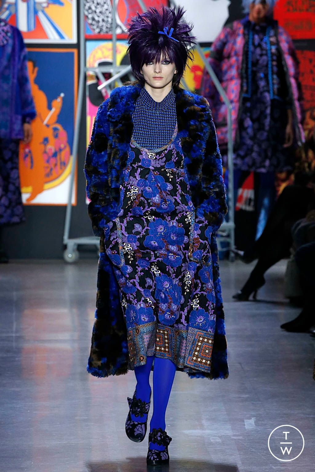 Fashion Week New York Fall/Winter 2019 look 3 from the Anna Sui collection 女装