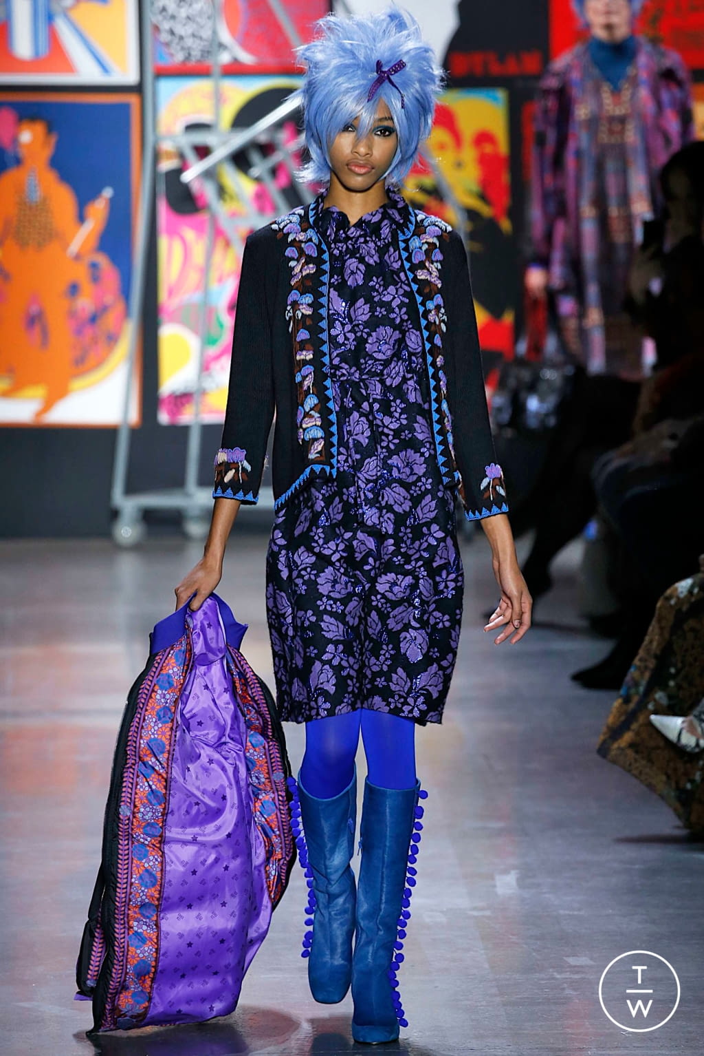 Fashion Week New York Fall/Winter 2019 look 5 from the Anna Sui collection womenswear