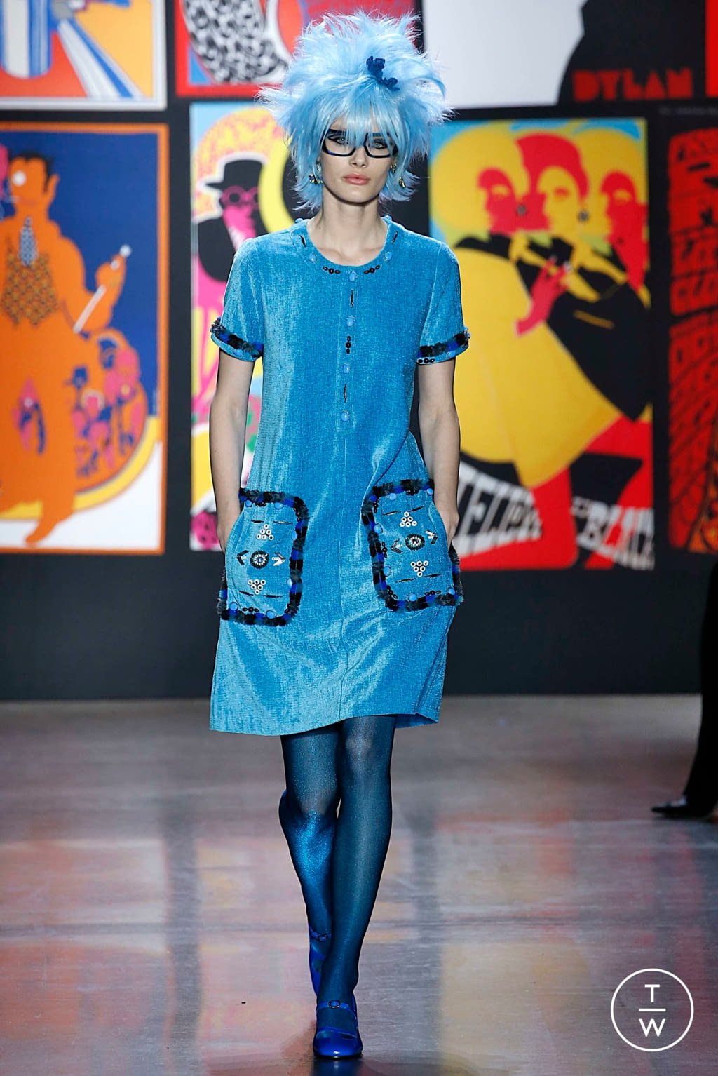 Fashion Week New York Fall/Winter 2019 look 7 from the Anna Sui collection womenswear
