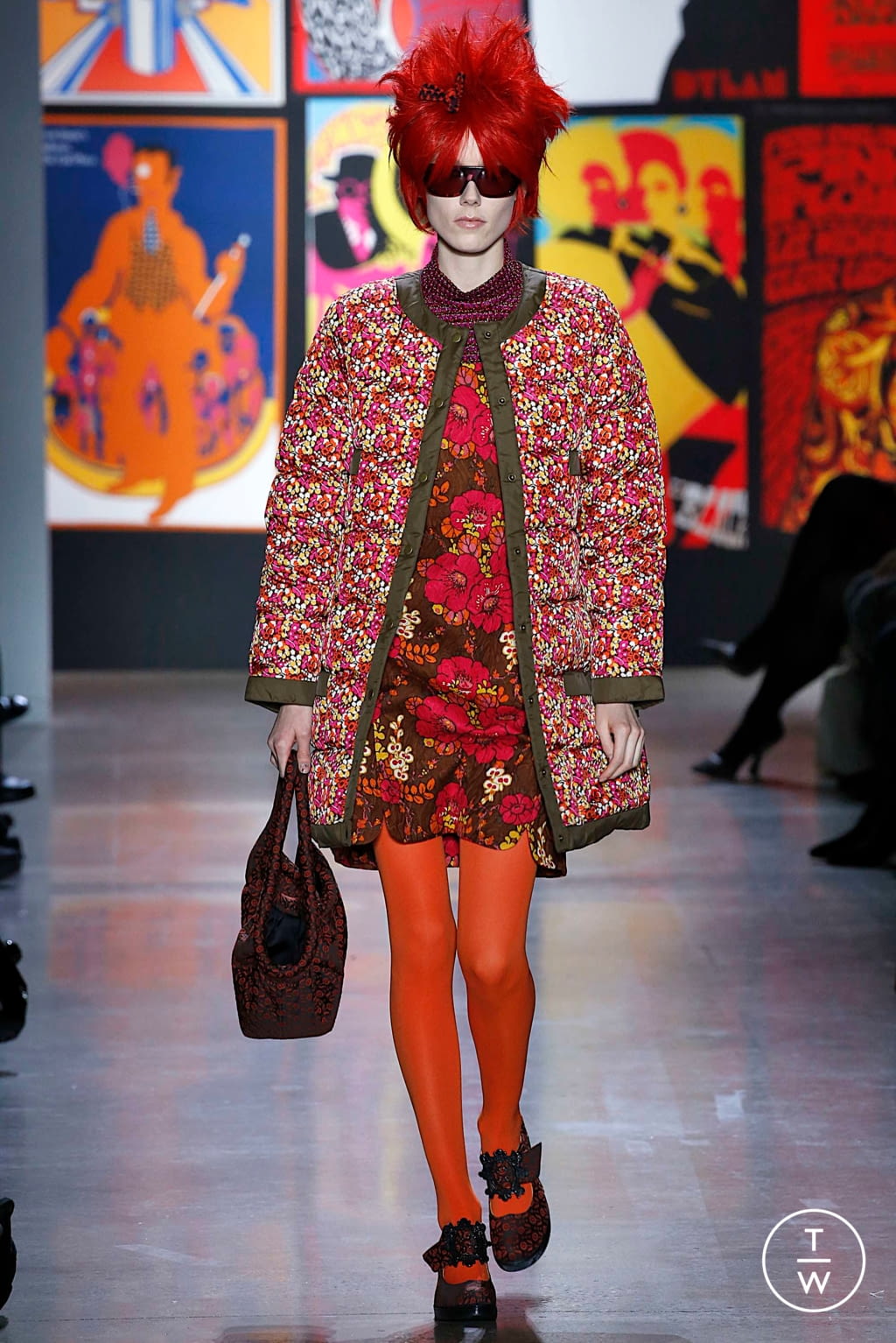 Fashion Week New York Fall/Winter 2019 look 12 de la collection Anna Sui womenswear