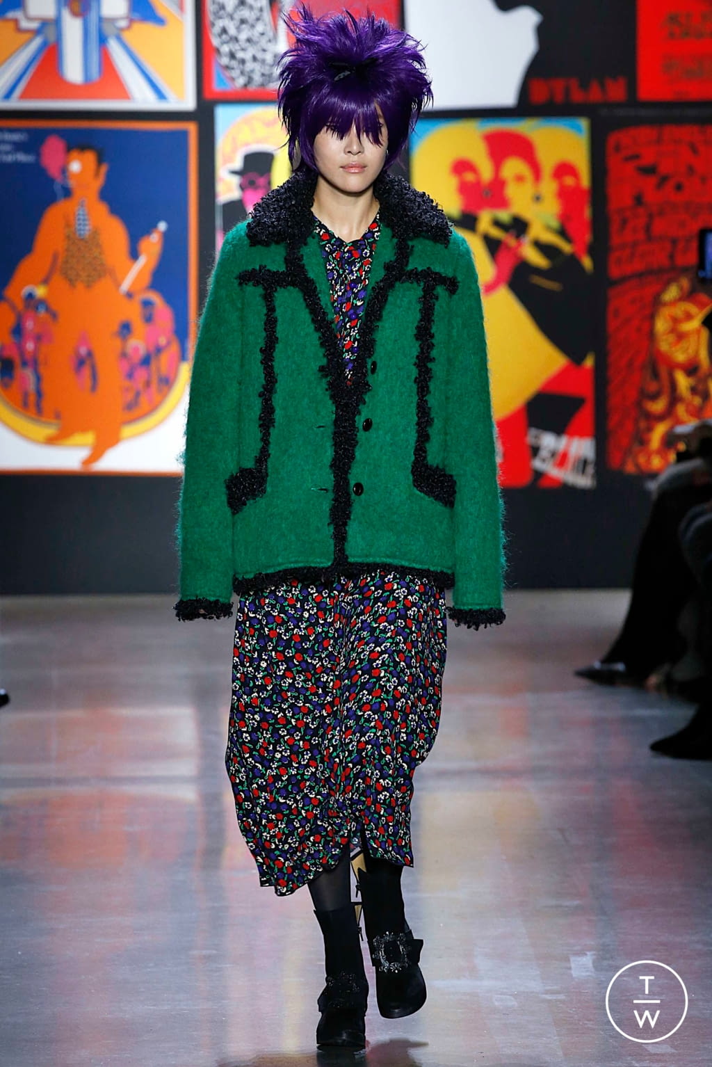 Fashion Week New York Fall/Winter 2019 look 26 from the Anna Sui collection 女装