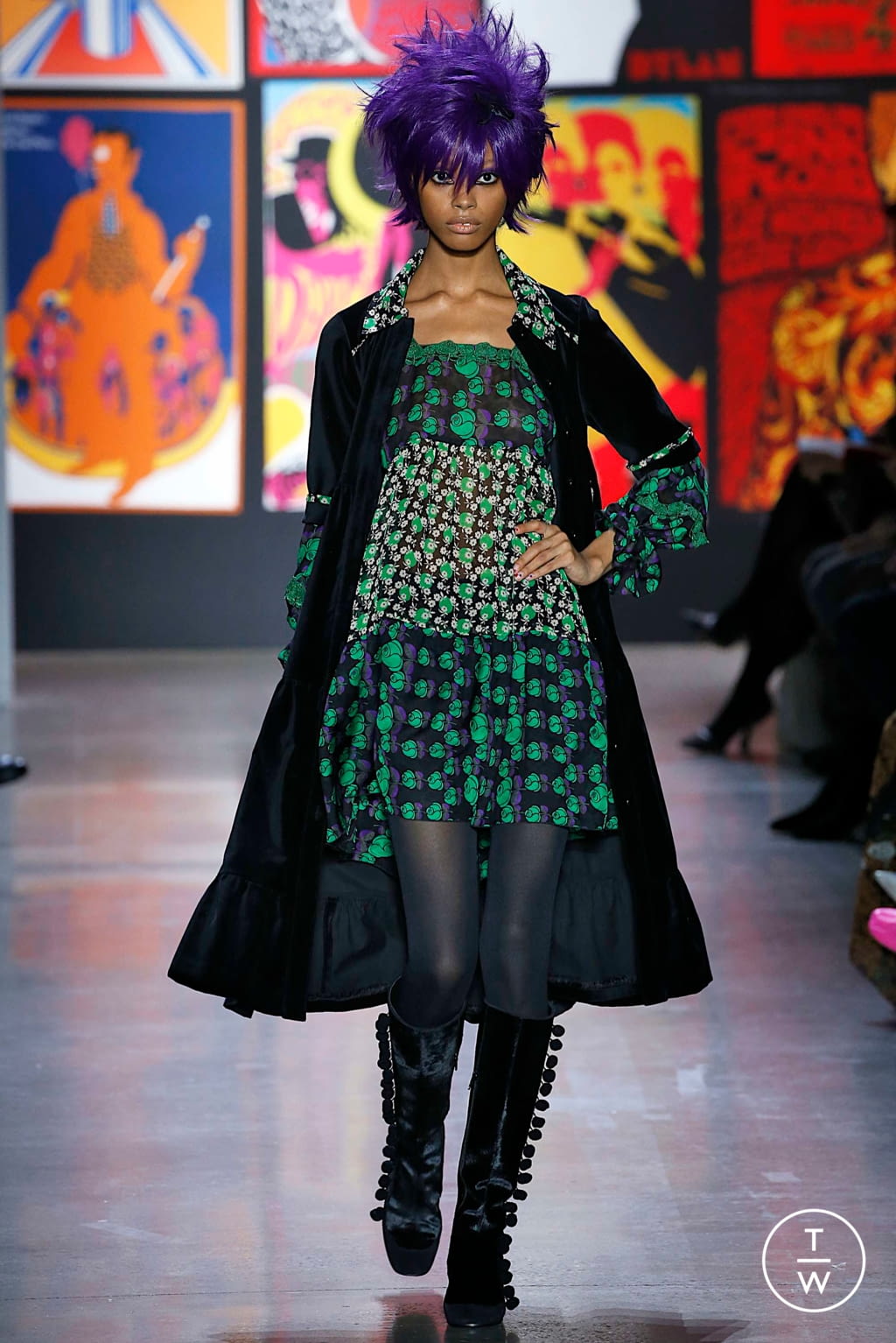 Fashion Week New York Fall/Winter 2019 look 28 from the Anna Sui collection womenswear