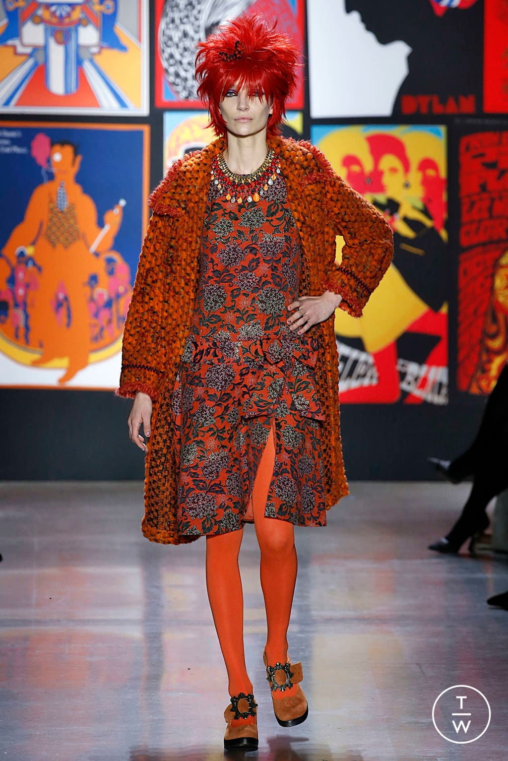 Fashion Week New York Fall/Winter 2019 look 34 from the Anna Sui collection womenswear