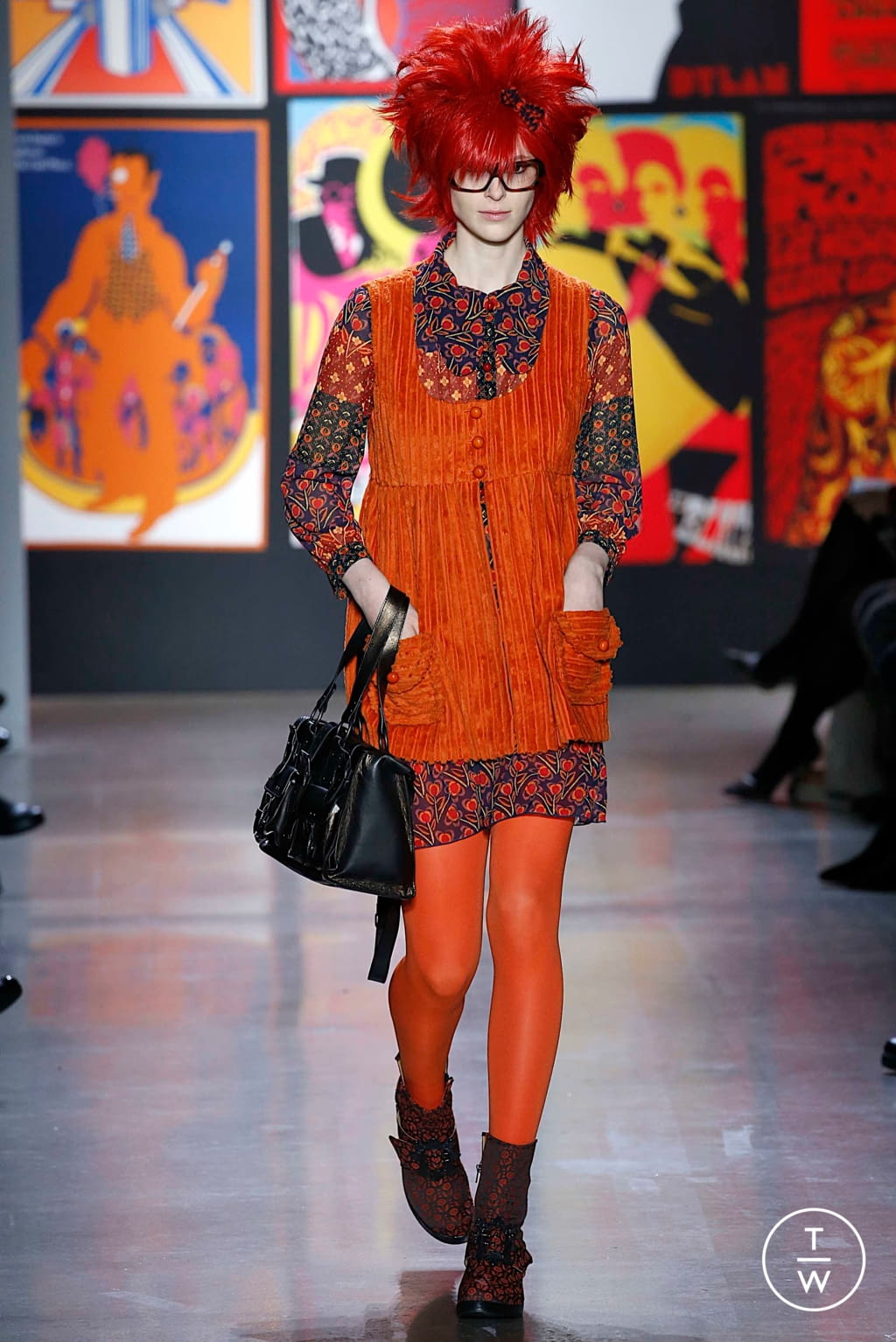 Fashion Week New York Fall/Winter 2019 look 31 from the Anna Sui collection 女装