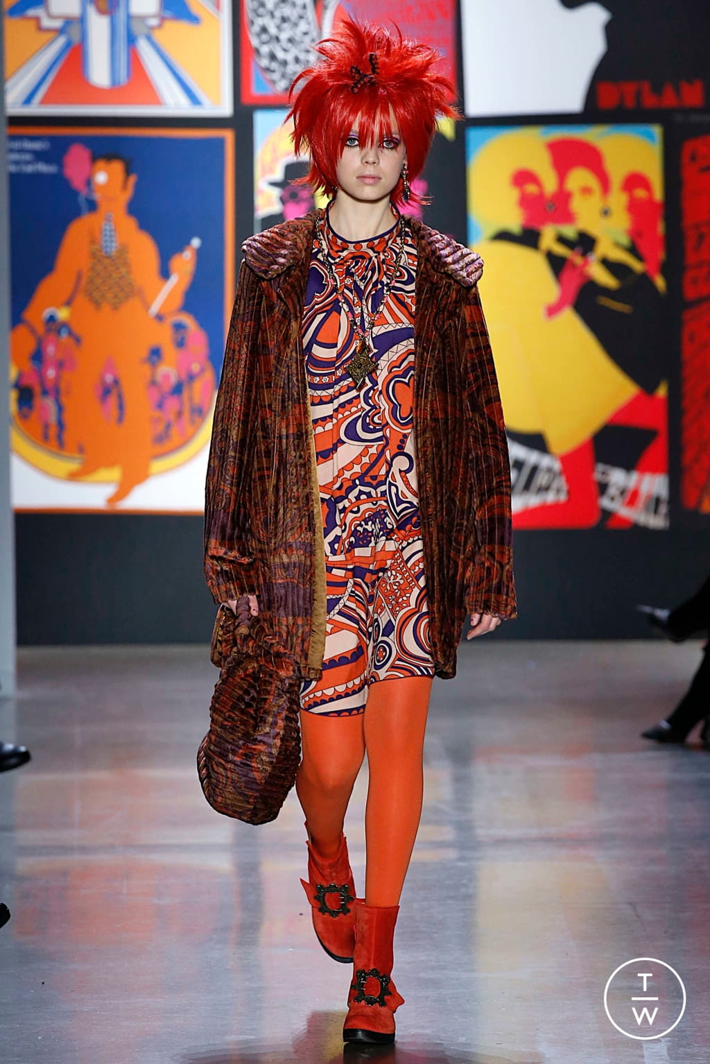 Fashion Week New York Fall/Winter 2019 look 32 from the Anna Sui collection womenswear